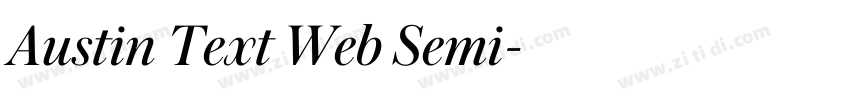 Austin Text Web Semi字体转换